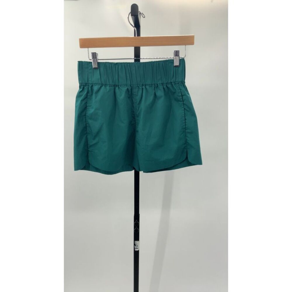 Quince Teal Green Elastic-Waist Women’s Shorts